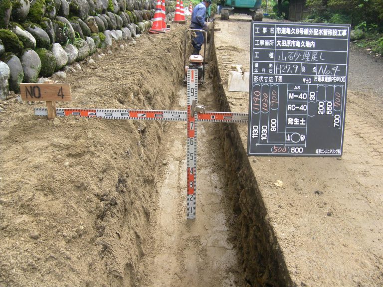 市道亀久8号線外配水管移設工事工事写真
