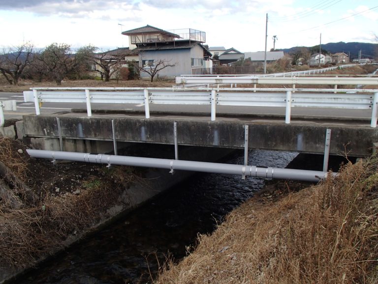 生活基盤施設耐震化等補助金事業　市道南金丸桧木沢線配水管更新工事その２工事写真