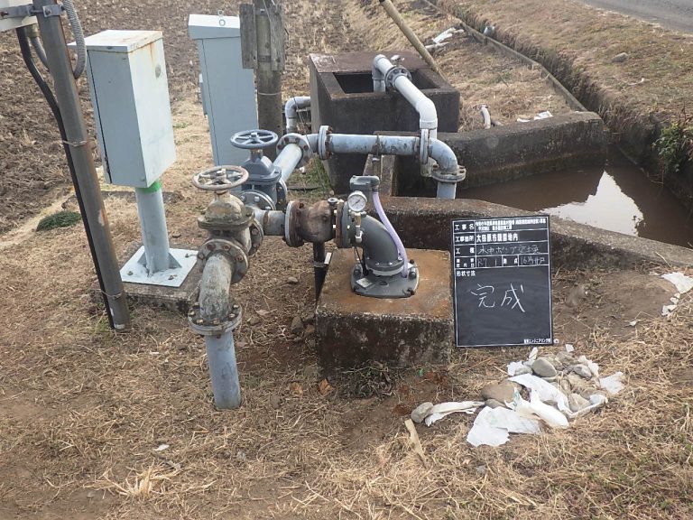令和6年度県単独農業農村整備(施設機能維持回復)事業平沢地区揚水機改修工事工事写真