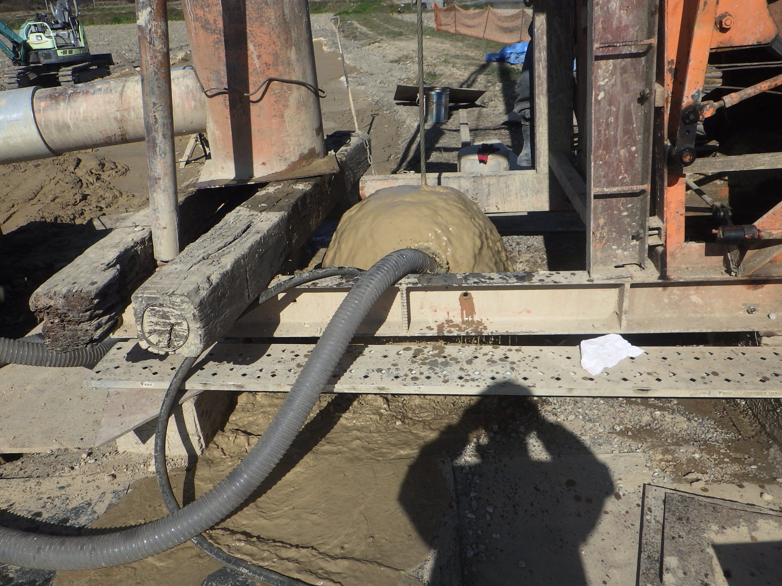 令２県営経営体基盤荒井町島第５工区さく井工事施工写真